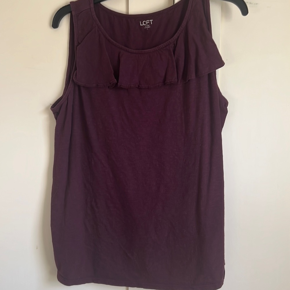 Loft Outlet Ruffle Tank L - Picture 1 of 2